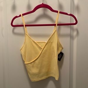 yellow crop top